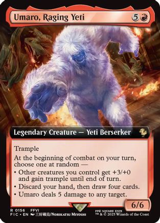 Umaro, Raging Yeti (Extended Art) (FIC-156) [Commander: FINAL FANTASY]