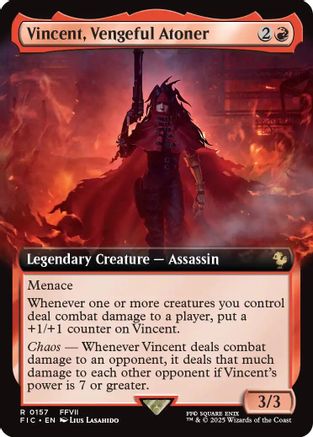Vincent, Vengeful Atoner (Extended Art) (FIC-157) [Commander: FINAL FANTASY]