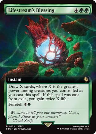Lifestream's Blessing (Extended Art) (FIC-122) [Commander: FINAL FANTASY] Foil