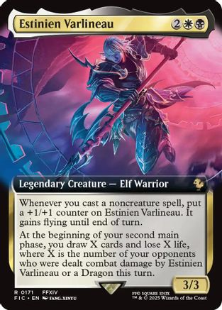 Estinien Varlineau (Extended Art) (FIC-171) [Commander: FINAL FANTASY] Foil