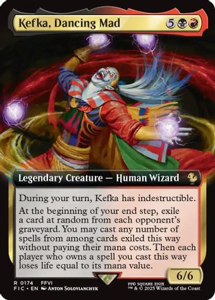 Kefka, Dancing Mad (Extended Art) (FIC-174) [Commander: FINAL FANTASY] Foil