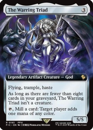 The Warring Triad (Extended Art) (FIC-193) [Commander: FINAL FANTASY]