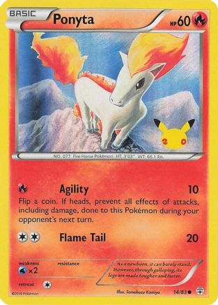 Ponyta (UK Exclusive Promo) (014) [Miscellaneous Cards & Products] Holofoil - Promo