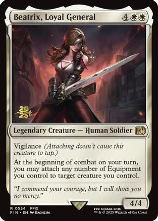 Beatrix, Loyal General (PRE-554) [Prerelease Cards] Foil