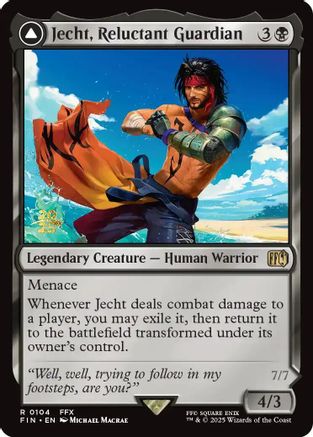 Jecht, Reluctant Guardian (PRE-104) [Prerelease Cards] Foil