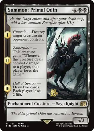 Summon: Primal Odin (PRE-121) [Prerelease Cards] Foil