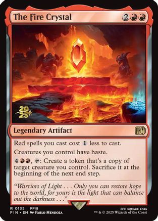 The Fire Crystal (PRE-135) [Prerelease Cards] Foil