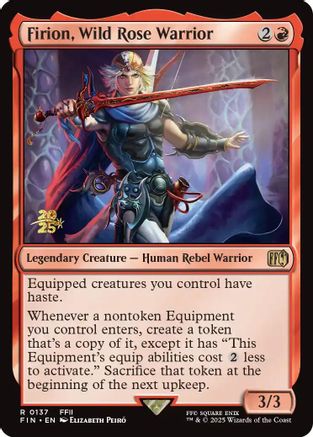 Firion, Wild Rose Warrior (PRE-137) [Prerelease Cards] Foil