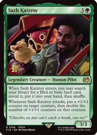 Sazh Katzroy (PRE-199) [Prerelease Cards] Foil