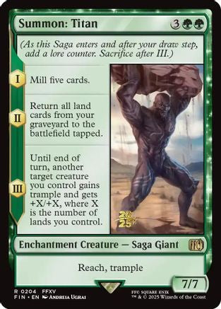 Summon: Titan (PRE-204) [Prerelease Cards] Foil