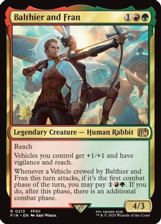 Balthier and Fran (PRE-213) [Prerelease Cards] Foil