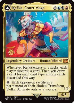 Kefka, Court Mage (PRE-231) [Prerelease Cards] Foil