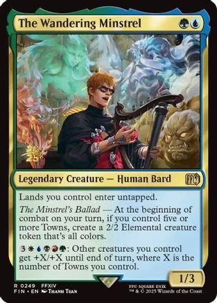 The Wandering Minstrel (PRE-249) [Prerelease Cards] Foil
