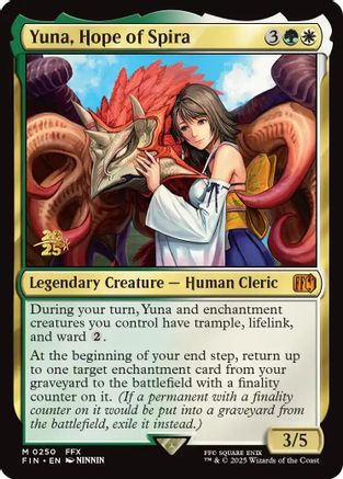 Yuna, Hope of Spira (PRE-250) [Prerelease Cards] Foil