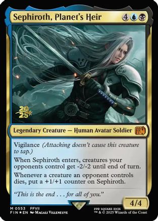 Sephiroth, Planet's Heir (PRE-553) [Prerelease Cards] Foil