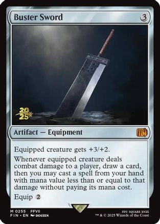 Buster Sword (PRE-255) [Prerelease Cards] Foil