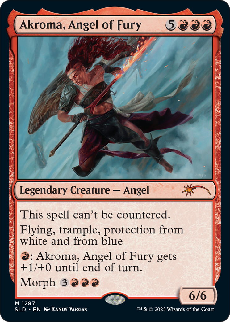Akroma, Angel of Fury (SLD-1287) [Secret Lair Drop] Foil