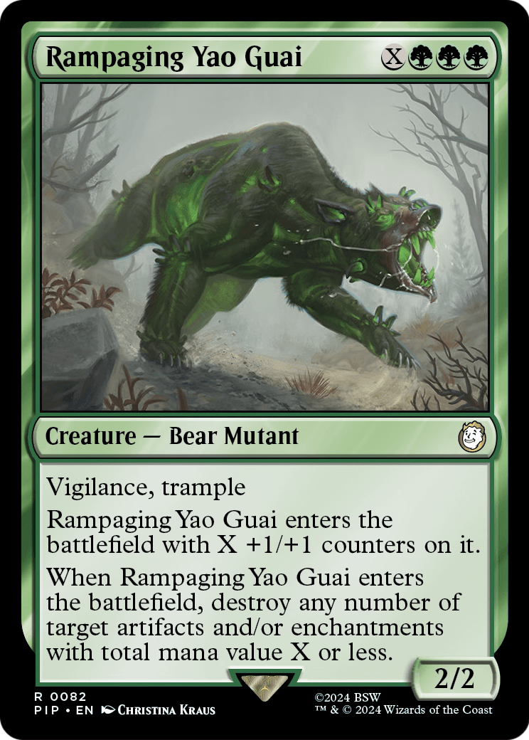 Rampaging Yao Guai (PIP-082) [Fallout] Foil