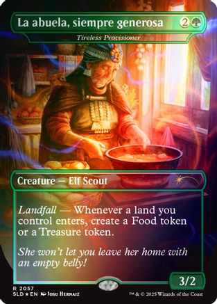 La abuela, siempre generosa - Tireless Provisioner (Rainbow Foil) (SLD-2057) [Secret Lair Drop Series] Foil