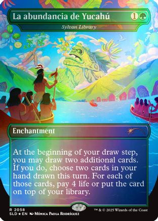 La abundancia de Yucahú - Sylvan Library (Rainbow Foil) (SLD-2058) [Secret Lair Drop Series] Foil