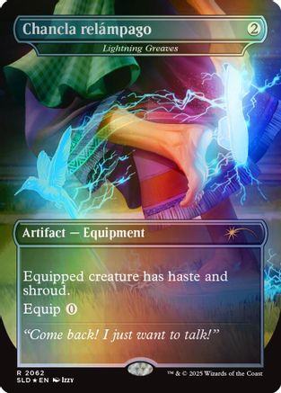 Chancla relámpago - Lightning Greaves (Rainbow Foil) (SLD-2062) [Secret Lair Drop Series] Foil