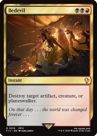 Bedevil (Surge Foil) (FIC-319) [Commander: FINAL FANTASY] Foil