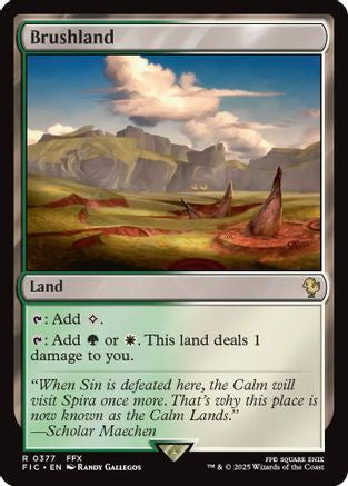 Brushland (Surge Foil) (FIC-377) [Commander: FINAL FANTASY] Foil