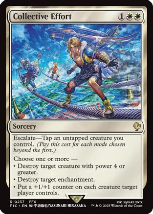 Collective Effort (Surge Foil) (FIC-237) [Commander: FINAL FANTASY] Foil