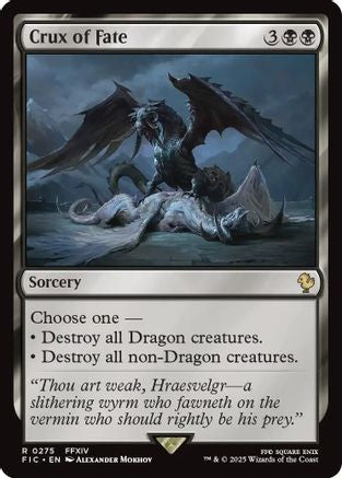 Crux of Fate (Surge Foil) (FIC-275) [Commander: FINAL FANTASY] Foil
