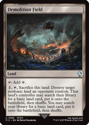 Demolition Field (Surge Foil) (FIC-385) [Commander: FINAL FANTASY] Foil
