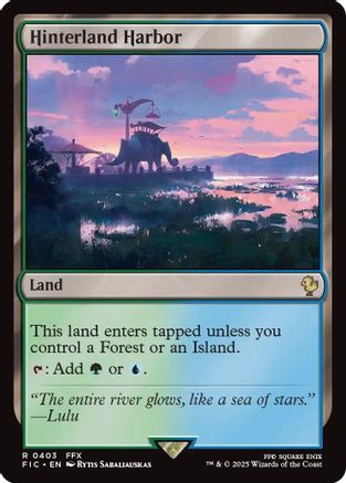 Hinterland Harbor (Surge Foil) (FIC-403) [Commander: FINAL FANTASY] Foil