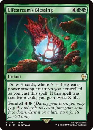 Lifestream's Blessing (Surge Foil) (FIC-067) [Commander: FINAL FANTASY] Foil