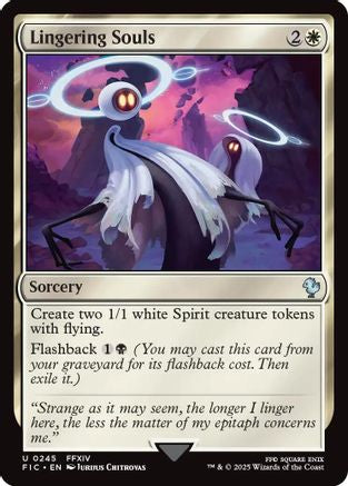 Lingering Souls (Surge Foil) (FIC-245) [Commander: FINAL FANTASY] Foil