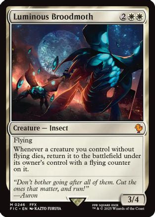 Luminous Broodmoth (Surge Foil) (FIC-246) [Commander: FINAL FANTASY] Foil