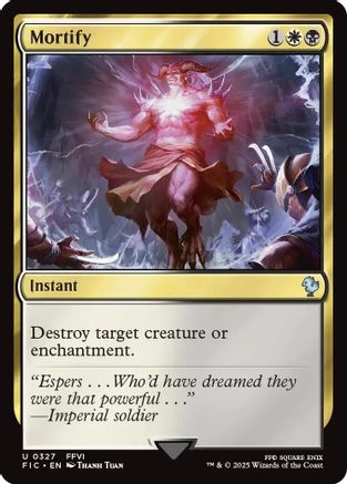 Mortify (Surge Foil) (FIC-327) [Commander: FINAL FANTASY] Foil