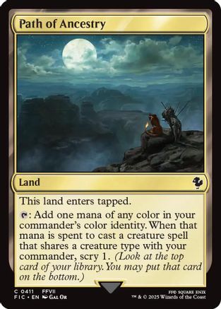 Path of Ancestry (Surge Foil) (FIC-411) [Commander: FINAL FANTASY] Foil