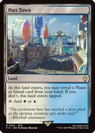 Port Town (Surge Foil) (FIC-412) [Commander: FINAL FANTASY] Foil