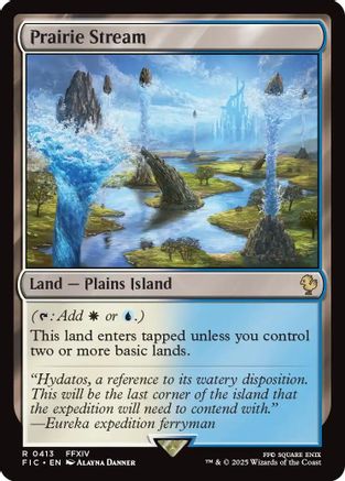 Prairie Stream (Surge Foil) (FIC-413) [Commander: FINAL FANTASY] Foil