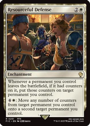 Resourceful Defense (Surge Foil) (FIC-251) [Commander: FINAL FANTASY] Foil