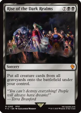 Rise of the Dark Realms (Surge Foil) (FIC-283) [Commander: FINAL FANTASY] Foil