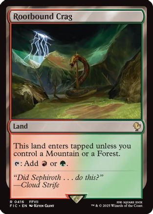 Rootbound Crag (Surge Foil) (FIC-416) [Commander: FINAL FANTASY] Foil
