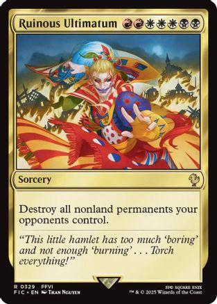Ruinous Ultimatum (Surge Foil) (FIC-329) [Commander: FINAL FANTASY] Foil