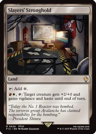 Slayers' Stronghold (Surge Foil) (FIC-424) [Commander: FINAL FANTASY] Foil