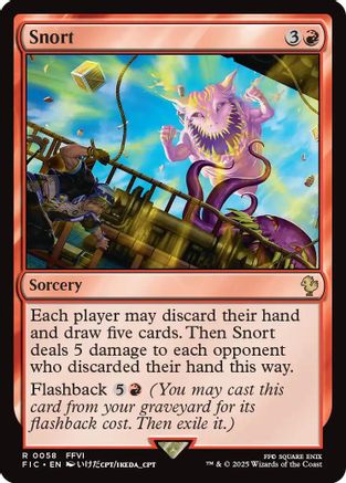 Snort (Surge Foil) (FIC-058) [Commander: FINAL FANTASY] Foil