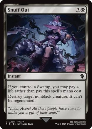 Snuff Out (Surge Foil) (FIC-285) [Commander: FINAL FANTASY] Foil