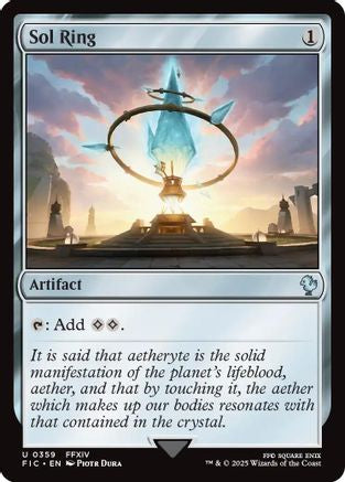Sol Ring (FIC-359) (Surge Foil) [Commander: FINAL FANTASY] Foil