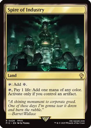 Spire of Industry (Surge Foil) (FIC-426) [Commander: FINAL FANTASY] Foil