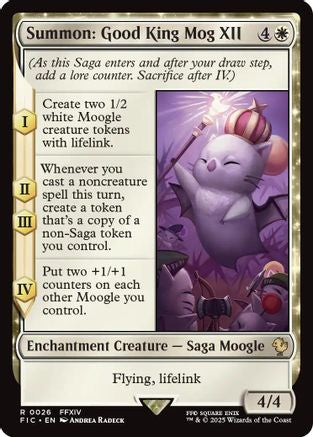 Summon: Good King Mog XII (Surge Foil) (FIC-026) [Commander: FINAL FANTASY] Foil