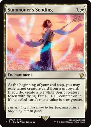 Summoner's Sending (Surge Foil) (FIC-029) [Commander: FINAL FANTASY] Foil
