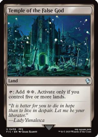 Temple of the False God (Surge Foil) (FIC-438) [Commander: FINAL FANTASY] Foil